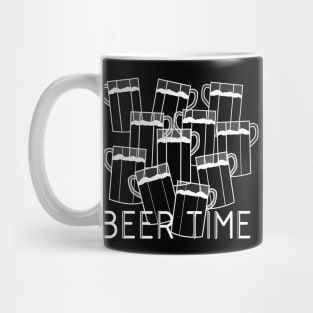 Black and white beer time Mug